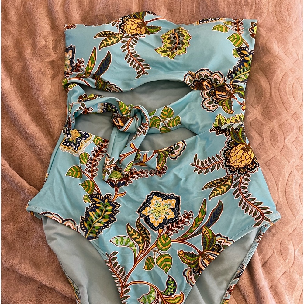 Aerie One piece swimsuit Large Teal New